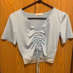 Polyester crop top